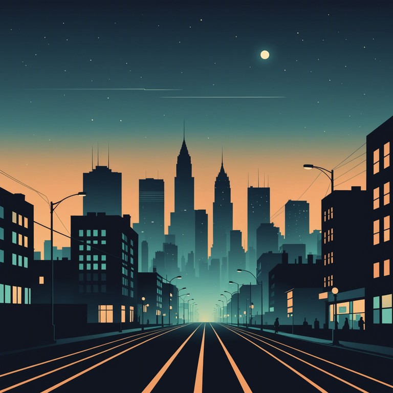 In the twilight of the urban landscape, this song features deep, gritty guitar riffs that blend with the robust and resonant sounds of drums, conveying the sensation of a city that never sleeps. The track embodies the feel of pop rock with a rough edge, perfect for exploring themes of nightlife, urban decay, and resilience.