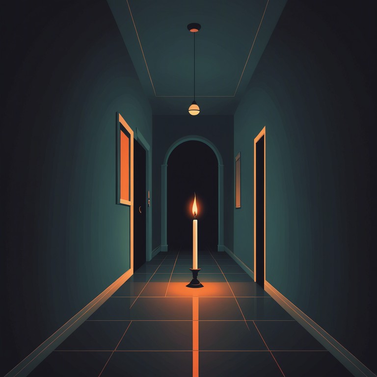 Similar to whispers in the void, this version focuses on creating an environment of unsettling silence where the soft tones of the synthesizer resonate, evoking the eerie feeling of being alone in a dark space. This alternative version emphasizes a more minimalist approach, slowly building the tension without ever fully resolving it, leaving the listener in suspense.