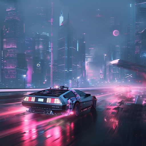 Immerse yourself in the electrifying world of 1980s retro with this high energy track, perfect for night time car chases. The throbbing synthesizers and fast paced beats evoke the feeling of racing through glowing city streets.