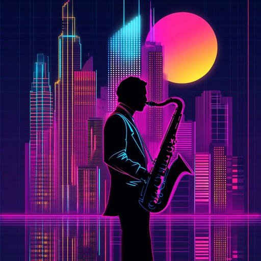 An instrumental track that fuses electronic elements with traditional jazz improvisation, creating a soundscape that transports listeners to a future metropolis. Smooth saxophone melodies intertwine with synth patterns and dynamic rhythms for a unique experience.