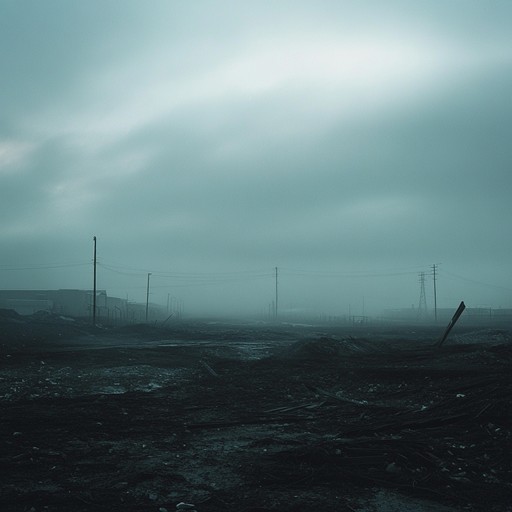 This track evokes an unsettling atmosphere with haunting soundscapes, taking listeners on a journey through a dystopian wasteland. Ghostly echoes, deep bass, and distorted synths blend together to create a sound that is both ominous and enthralling.