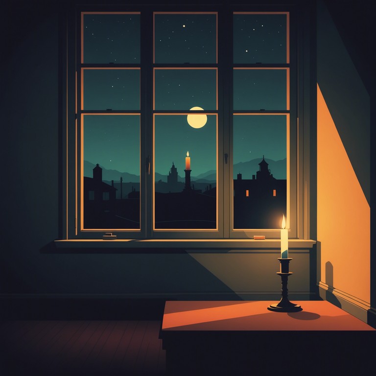 This dramatic bedroom track combines soft, whisper like synth sounds with a deep, suspenseful ambiance, perfect for late night introspection or a moody, atmospheric scene in a film. It employs minimalistic melodies that gradually build a rich yet understated sonic landscape, helping to create a sense of tension and eeriness while maintaining a very intimate setting.
