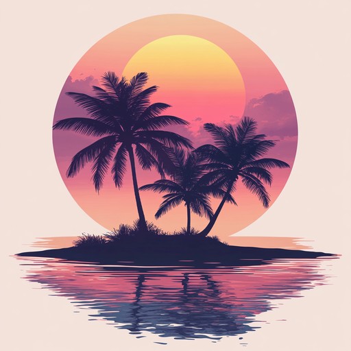 Immerse in serene synthwave melodies, evoking the calmness of a radiant sunset, perfect for moments of confidence and introspective relaxation.