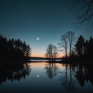 serene harp melody by moonlight