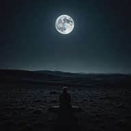 melancholic beats under a haunting moon