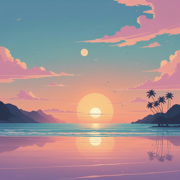 This track combines the gentle swaying of fusion rhythms with atmospheric elements to evoke a scene of a stunning sunset. Perfect for unwinding after a long day, the music uses a soothing palette of sounds that enrich the listener's inner calm.