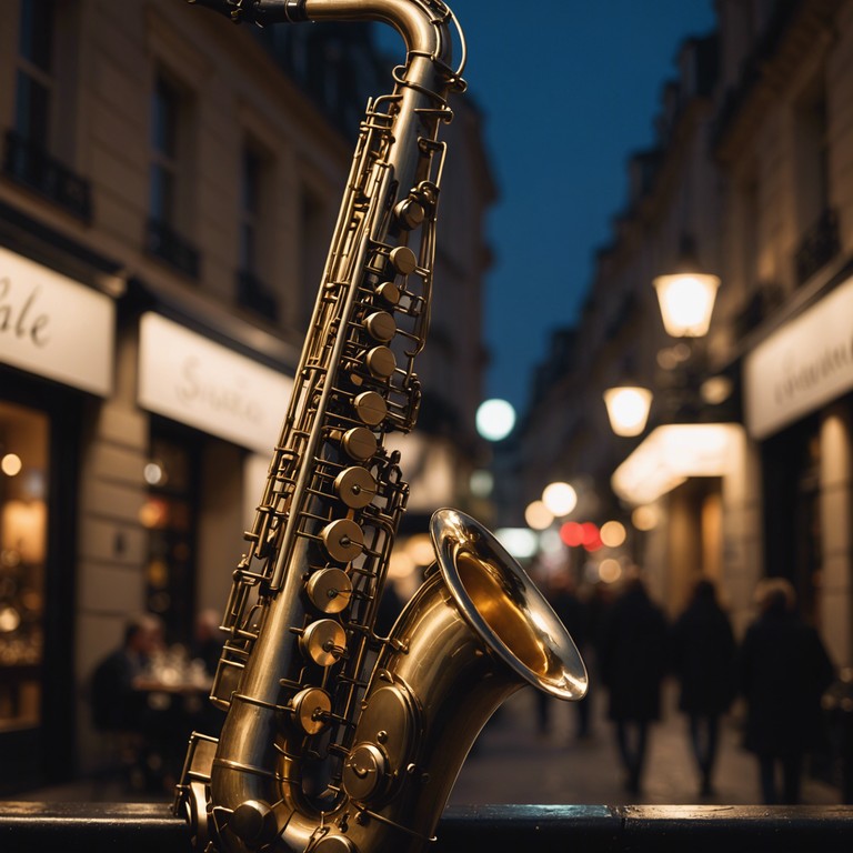 A serene sonic journey highlighting the sensual power of jazz saxophone, drawing the listener into the mysterious, alluring atmosphere of nocturnal paris. The track effortlessly mixes smooth jazz nuances with a hint of urban sophistication, ideal for evoking deep emotions and romantic escapism.