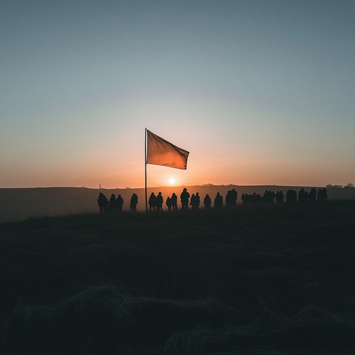 This instrumental song begins with triumphant brass fanfares, seamlessly blending into powerful strings, symbolizing the journey of a nation from struggle to unity. Timpani drums provide a heartbeat of resilience, while a solo violin introduces a theme of hope and freedom. The climax features a full orchestral crescendo, invoking a sense of collective pride and patriotism.