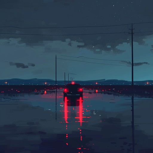 Imagine cruising through a city at night, the neon lights flickering in rhythm with a smooth, synth-driven melody that captures the essence of a retro-futuristic landscape. This track combines warm analog synths with a steady drum machine beat to evoke the feel of an 80s night drive.