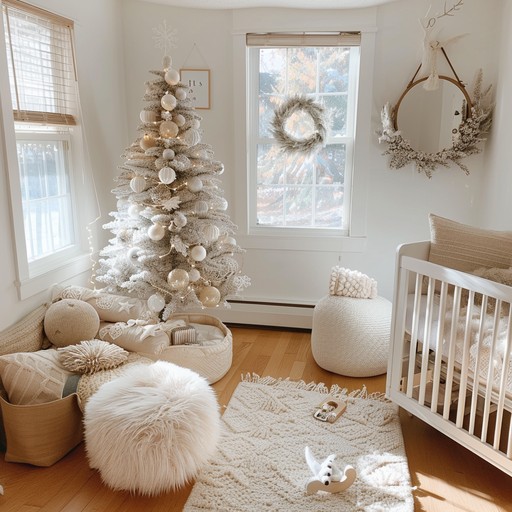 A calming instrumental lullaby featuring soft melodies and delicate harmonies, infused with a festive holiday spirit. This beautiful piece uses gentle instrumentation to evoke a warm, peaceful, and joyful atmosphere, perfect for calming young children as they drift off to sleep during the holiday season