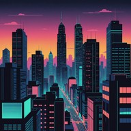 cityscape views in euphonic synthesis