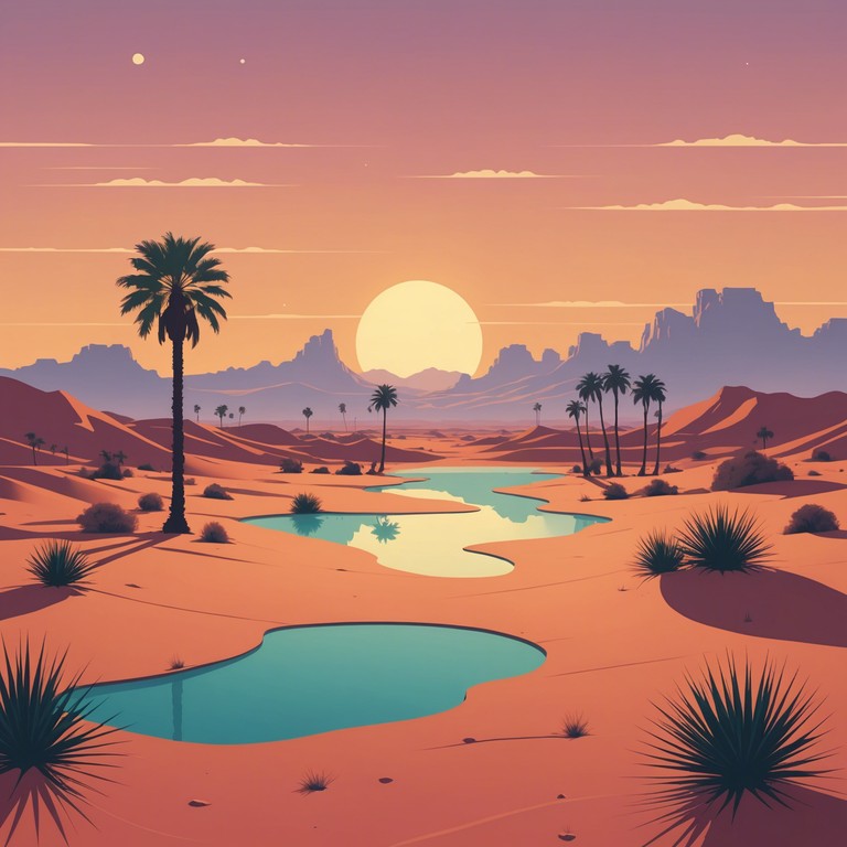 Echoes of the oasis showcases a deeper exploration into the tranquility and profound beauty of the desert. Perfect for relaxation or meditative sessions, it provides a soothing backdrop with complex, intertwining oud harmonies.