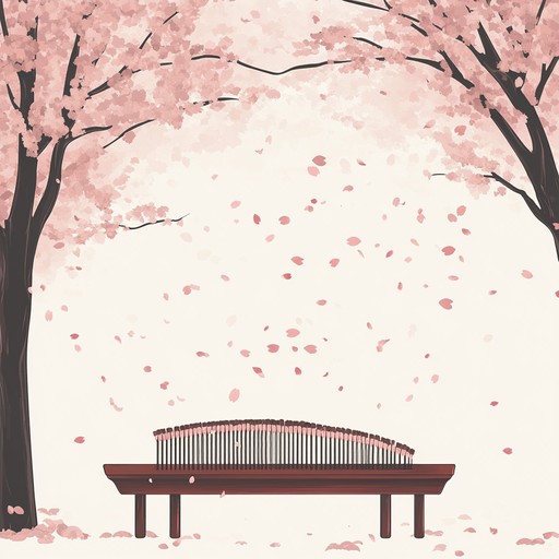 This instrumental piece weaves gentle melodies and soft harmonies to evoke the tender emotions of love and nostalgia experienced under the falling petals of sakura trees. The music transports listeners to a serene japanese garden where each note mirrors the delicate beauty of cherry blossoms in spring. The composition blends traditional japanese instrumentation with modern jpop sensibilities, creating a heartfelt and soothing soundscape that resonates with warmth and tranquility.