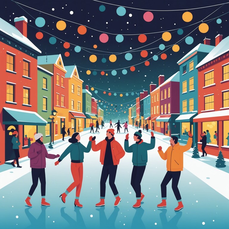 This track blends the joyful vibes of holiday melodies with the unmistakable groove of funk, creating an upbeat, celebratory atmosphere perfect for festive gatherings or cozy winter evenings. Featuring a prominent bass line that interplays merrily with holiday chimes and rhythms, the tune carries a modern twist on traditional holiday music, appealing to both classic and contemporary tastes.