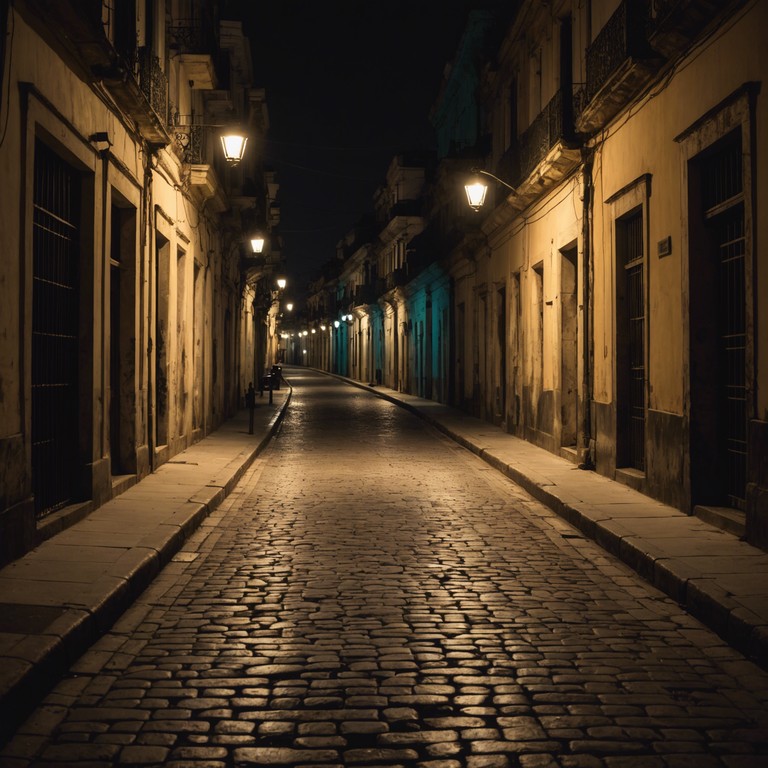 A song that encapsulates the essence of nostalgic twilight in havana, blending rumba rhythms with a reflective, introspective mood through the evocative sounds of a classical guitar. This musical piece transports listeners to a contemplative evening on a quiet, cobbled street in old havana, where the echoes of the past meet the whispers of the present.