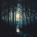 tranquil melodies evoking mystic night time forest walk