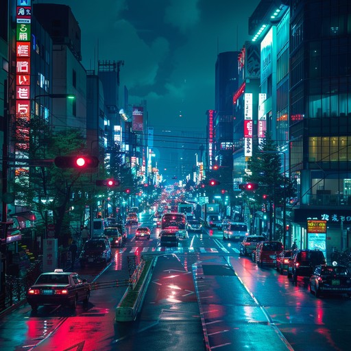 Picture yourself wandering through the bustling streets of shibuya, surrounded by glowing neon signs and the lively chatter of people. The song begins with a catchy synth riff, setting the tone for an energetic and memorable melody. Layers of electronic instruments, including pulsing basslines and shimmering arpeggios, build upon each other to create a rich, danceable sound. The track evokes feelings of excitement, youthful exuberance, and the endless possibilities of a night out in tokyo.