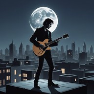 guitars ignite under the moonlight