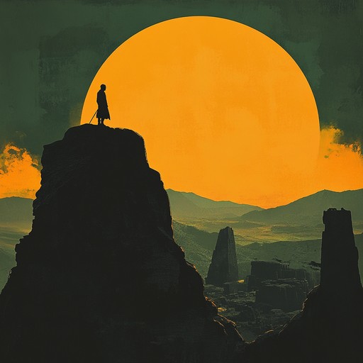 Experience a powerful orchestral composition that immerses the listener in the rich tapestry of ancient legends and heroic sagas. The vibrant symphonies and dramatic crescendos paint vivid pictures of mythical realms and legendary battles.