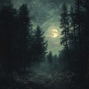 peaceful, soft melodies capture the forest's night calm