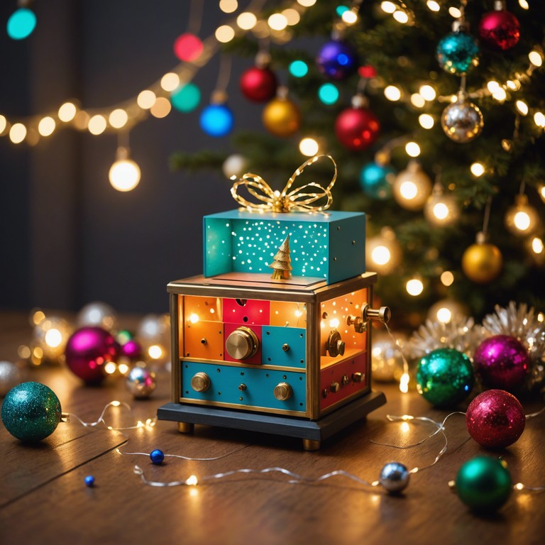 A delightful, upbeat track brimming with the nostalgic sounds of toy instruments, designed to encapsulate the merriment of a festive gathering. Whimsical percussions meet playful melodies, creating a piece that transports listeners back to childhood joys.