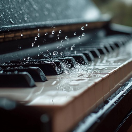 A soothing instrumental featuring soft piano melodies that evoke the sensation of light raindrops, providing a peaceful backdrop for relaxation or meditation.