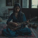 haunting and eerie classical indian instrumental track.