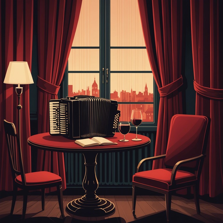 This song embraces the essence of a quintessential parisian night, featuring slow, mellow, and highly expressive melodies that evoke feelings of nostalgia and romance under the city lights, perfect for a romantic evening at a classy cabaret.