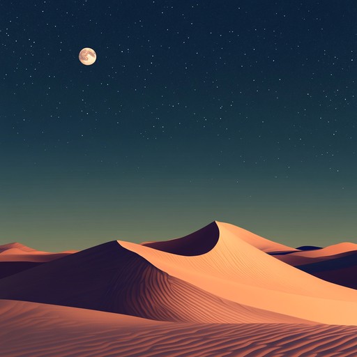 Discover the enchanting ambience of a moonlit desert night with this sophisticated middle eastern instrumental. Intricate sitar melodies weave through the soundscape, accented by gentle percussion and airy flute. Perfect for evoking tranquility and mystery, this piece invites listeners to explore distant sands and ancient stories.