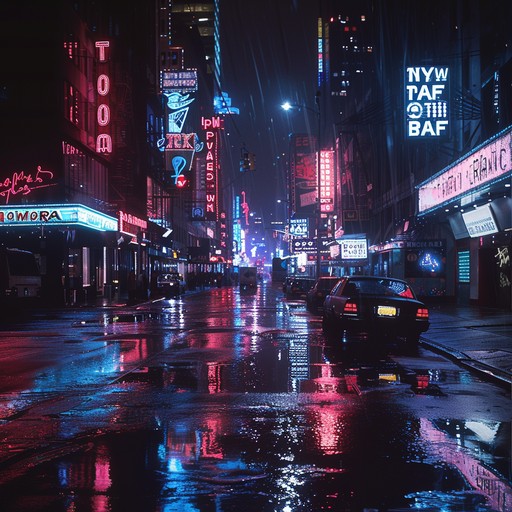 This track paints an emotional portrait of solitary wanderings through neon lit streets on a rainy night. The driving electronic beats contrast with soft, somber melodies, creating a bittersweet, reflective atmosphere that’s both nostalgic and modern. Relive the loneliness of urban solitude as shimmering synths pulse gently through the darkness.