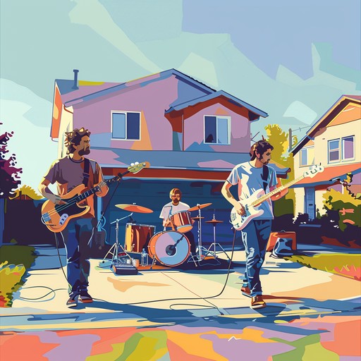 This track captures the essence of a sunny weekend in the suburbs. Uplifting guitar riffs, solid drum beats, and a little touch of nostalgia make this piece perfect for enjoying the small joys of life. The music evokes memories of spontaneous gatherings, joy rides, and carefree moments, creating a positive and lively atmosphere. Ideal for adding an upbeat, energetic vibe to any project