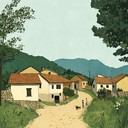 conjures scenes from a traditional balkan villager’s bright life.