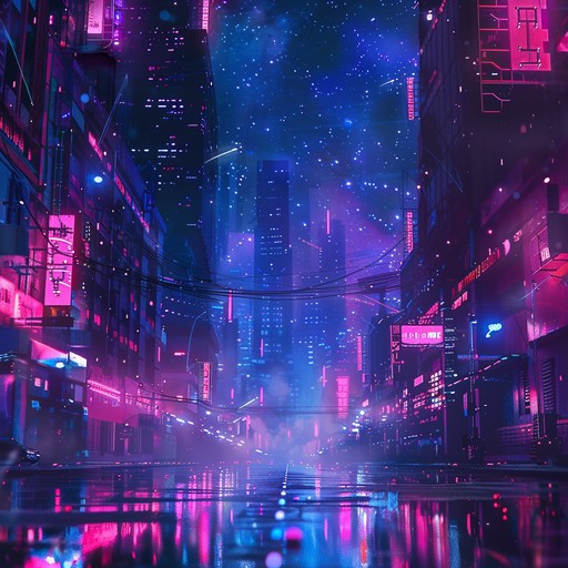 Imagine cruising through a vibrant cityscape at midnight, the skyscrapers glowing with neon lights and the gentle hum of a distant synthesizer. This instrumental track combines nostalgic synth melodies with dreamy atmospheric layers, creating a soundscape that encapsulates the essence of a nighttime drive in a futuristic city.