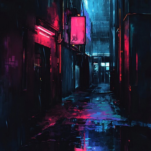 Envision a dark, rain soaked alley lit by neon signs, where technology and decay intertwine. This instrumental explores a dystopian world through eerie, mechanical rhythms and haunting synths.