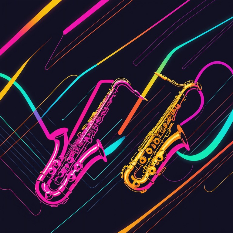 An invigorating journey through jazz sophistication blended with the high energy beats of electronic dance music, making it ideal for a high octane night out or an inspiring workout session. Saxophone licks meet synth waves in a dance of melody and rhythm.