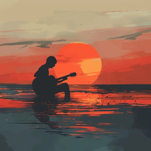 A serene instrumental capturing the essence of fond summer memories, blending smooth guitar tones with a somber undertone to create a calm, wistful atmosphere