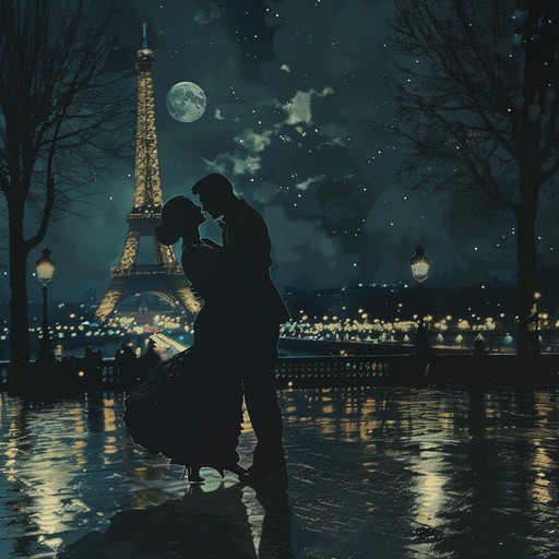 Imagine a serene evening in paris as the moon casts a silvery glow, inspiring a slow, passionate tango. The music vividly paints a picture of romance with each sway and slide, embodying the heart and soul of both parisian and latin styles.