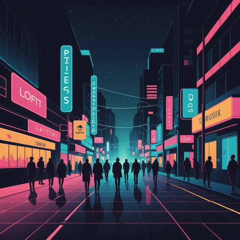 This track captures the essence of night in a bustling city: the energy, the mystery, and the constant movement. The drum and bass provide a vigorous backdrop to the ever active cityscape, inviting the listener to dive into the urban night life.