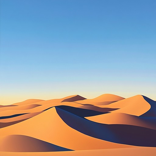 A soothing instrumental blending traditional middle eastern scales with modern ambient textures, capturing the tranquil beauty of a desert evening. The piece features gentle strumming and intricate, flowing melodies, perfect for unwinding and introspection.