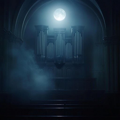 An instrumental piece that weaves haunting organ melodies with echoing harmonies, creating an atmosphere of solitude and reverence, as if wandering through a silent, sacred space lost in time