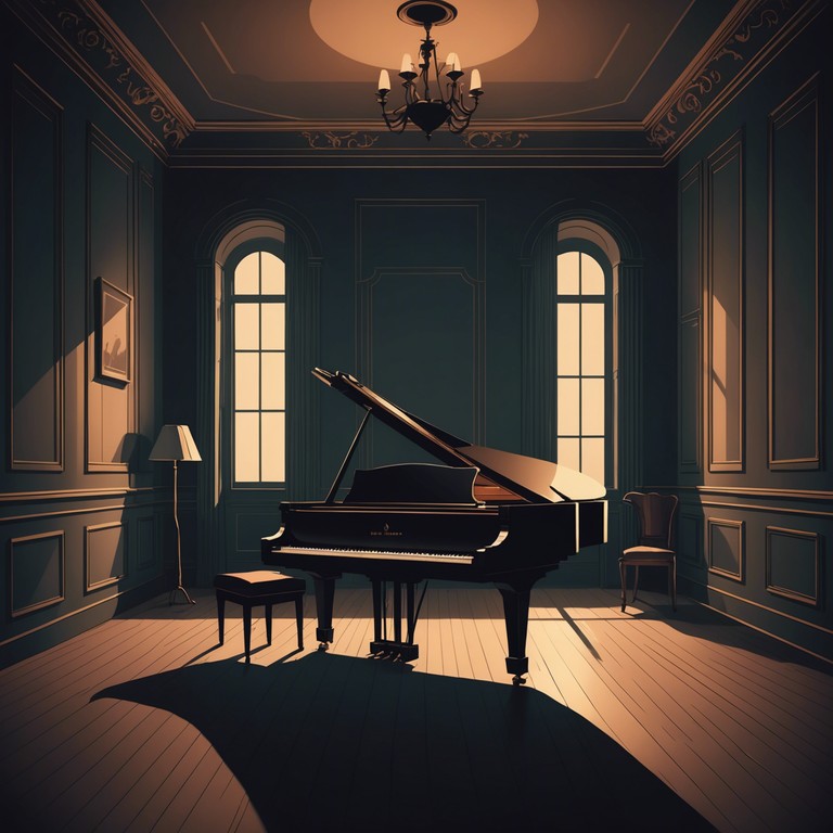 This track features a deep exploration into the shadows of contemporary classical music. It focuses on leveraging the emotive power of minor scales and resonant, somber melodies that echo a sense of something ancient and profound stirring in the dark. The piece starts with a soft, haunting melody that gradually builds into a complex tapestry of sound, capturing the essence of both unease and beauty.