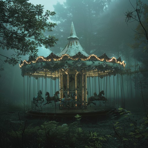 The song begins with the echoing sound of a music box playing a simple, childlike melody. As the music box fades, a pipe organ enters with a dark, foreboding chord progression. The organ is joined by a harpsichord playing staccato notes, creating a sense of unease and tension. A violin enters with a dissonant, scratching melody that seems to dance around the organ and harpsichord. The percussion, consisting of a slow, pounding drumbeat and the occasional strike of a timpani, adds to the ominous atmosphere. As the song progresses, the melodies become more twisted and distorted, with the organ and violin playing off each other in a macabre duet. The music box returns sporadically, its once-innocent melody now sounding distorted and nightmarish. The song builds to a chaotic crescendo before suddenly cutting off, leaving only the fading notes of the music box