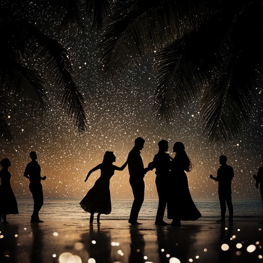 This track captures the essence of a vibrant havana night, blending traditional salsa rhythms with the soothing sounds of ocean waves to create a relaxing yet lively atmosphere. The music paints a picture of dancers moving gracefully under a starlit sky by the sea, with the gentle breeze adding a touch of coolness to the warm tropical night.