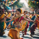 festive cumbia track with lively, rhythmic latin energy