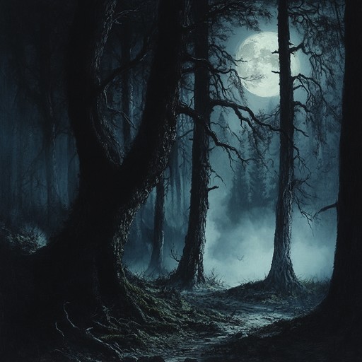 An ethereal journey through shadows, where haunting and soulful melodies echo in a dark ambient soundscape, invoking a sense of mysterious sorrow and deep reflection. The sound weave creates an immersive experience that pulls listeners into an otherworldly realm of melancholy and beauty.