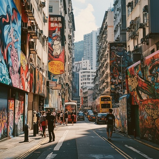 Imagine wandering the busy streets, as playful industrial beats sync with energetic rock riffs; a rhythm that captures urban life's spontaneity and freedom