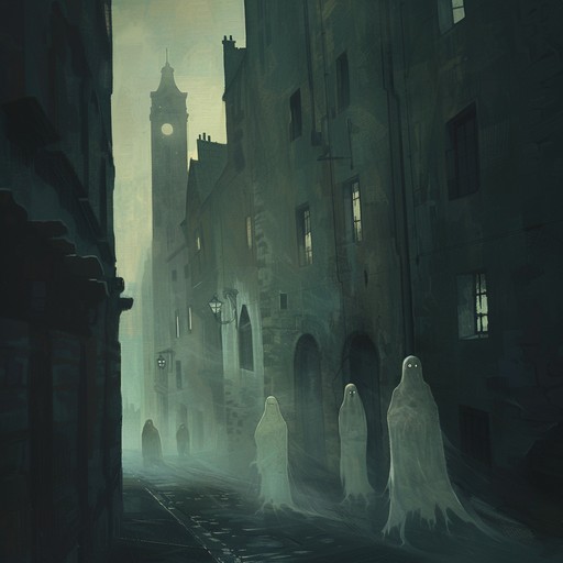 Dark hip hop instrumental with a haunting, eerie vibe. Features unsettling synths and deep bass to evoke an atmosphere of a ghostly urban night. A perfect soundtrack for unsettling narratives and ominous stories.