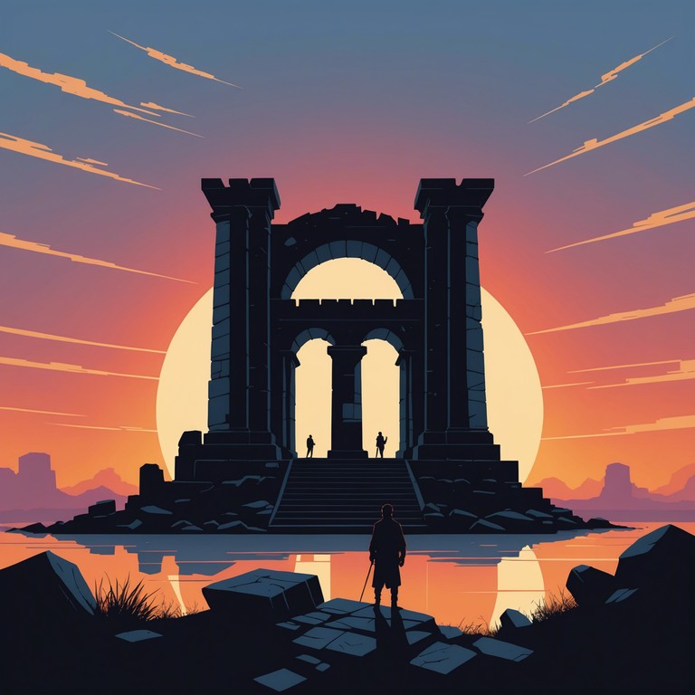 This track evokes images of ancient ruins and legendary heroes through its powerful yet serene orchestral arrangements. Perfect as a background score for epic tales and heartfelt sagas, the song slowly builds from soft whispers to a grand, emotional crescendo.