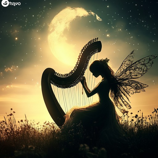 This whimsical composition immerses young listeners in a fantastical world of twilight and fairies. Harp strings gently pluck a soothing melody, accompanied by light, twinkling tones. Perfect for calming children before bed or enhancing bedtime stories, it creates a dreamlike, enchanting atmosphere.