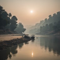 serene river flows in music